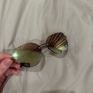 Stylish mirrored Green Sunglasses